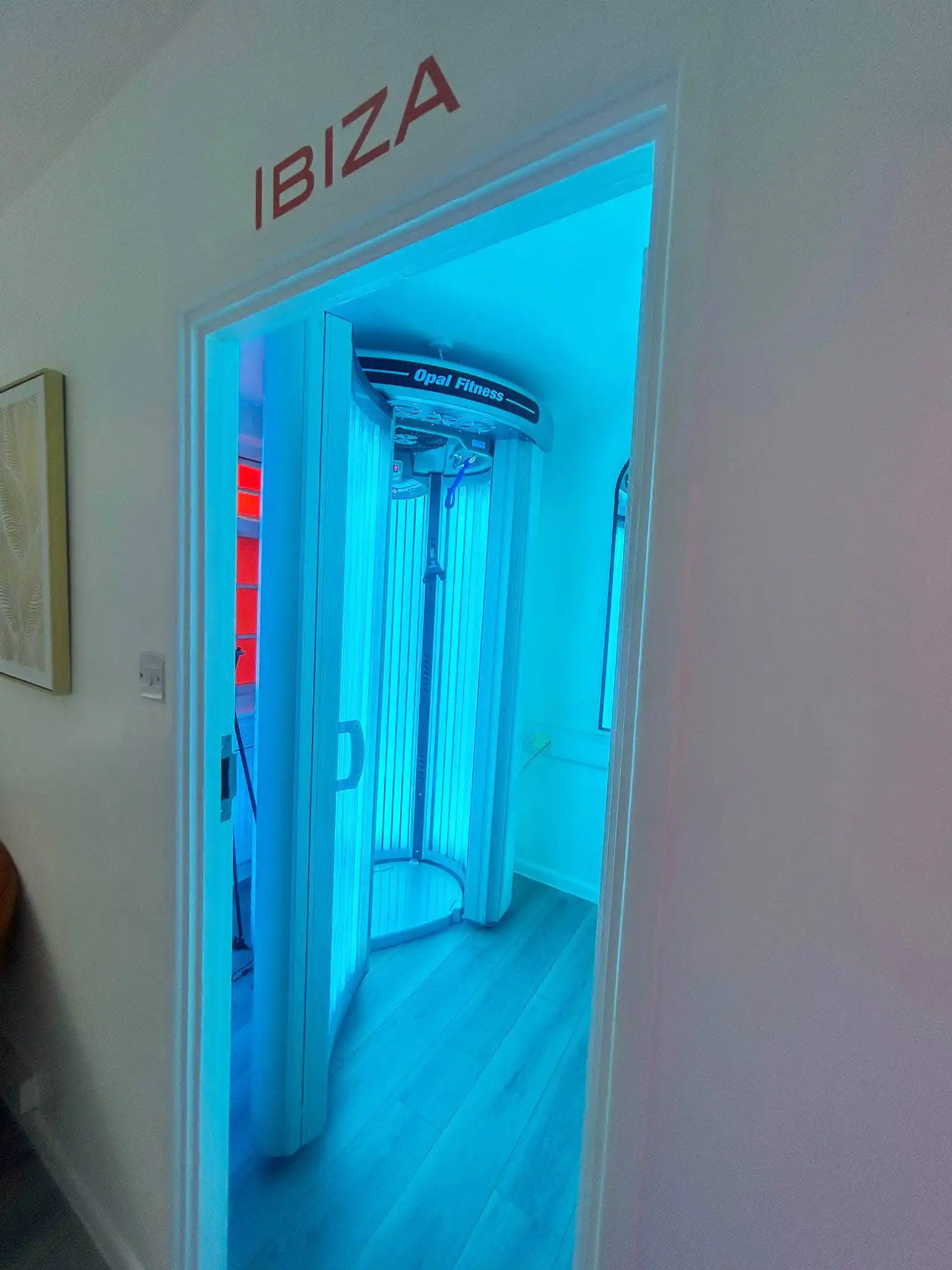 tangoed standing sunbed Ibiza