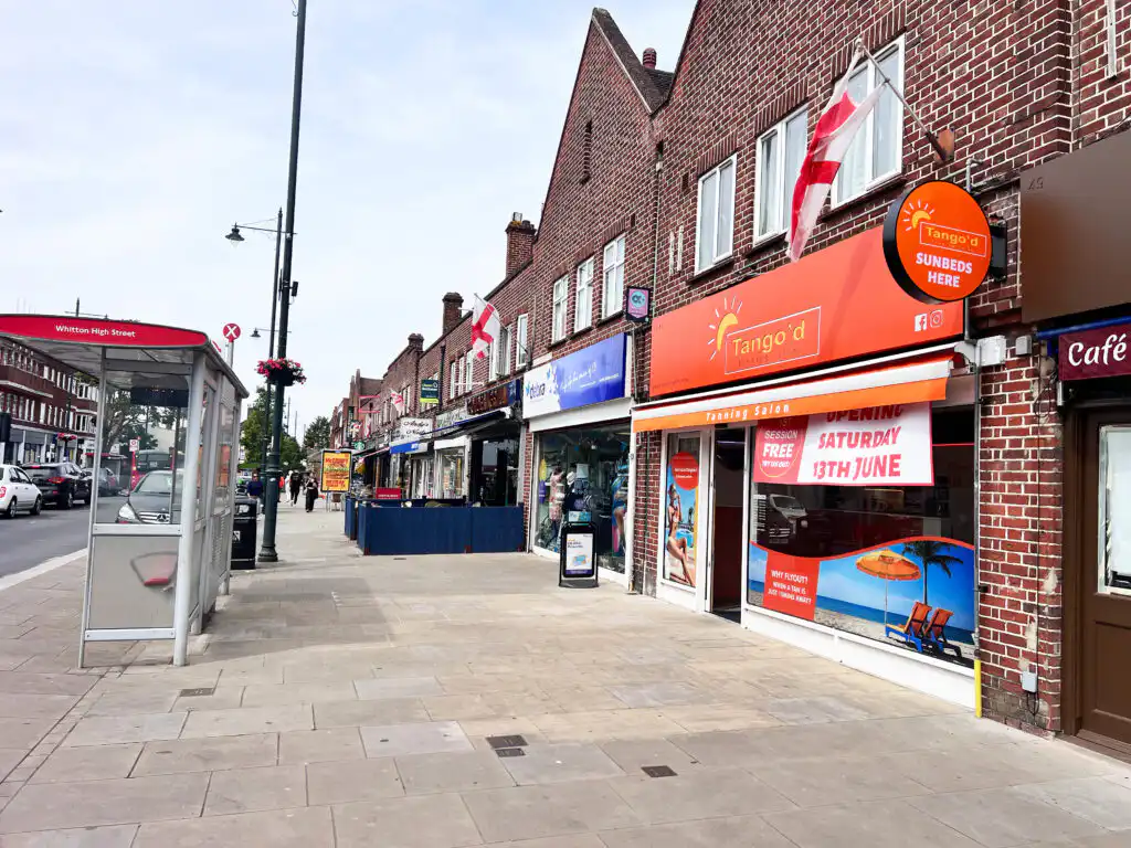 Tangoed sunbeds Whitton High Street