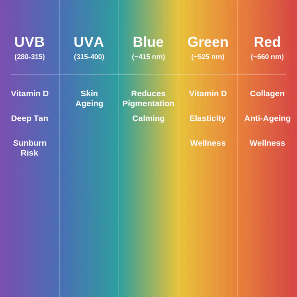 Tanning bed light